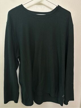 Source Unknown Dark Green Men's Crewneck Thermal Sweater